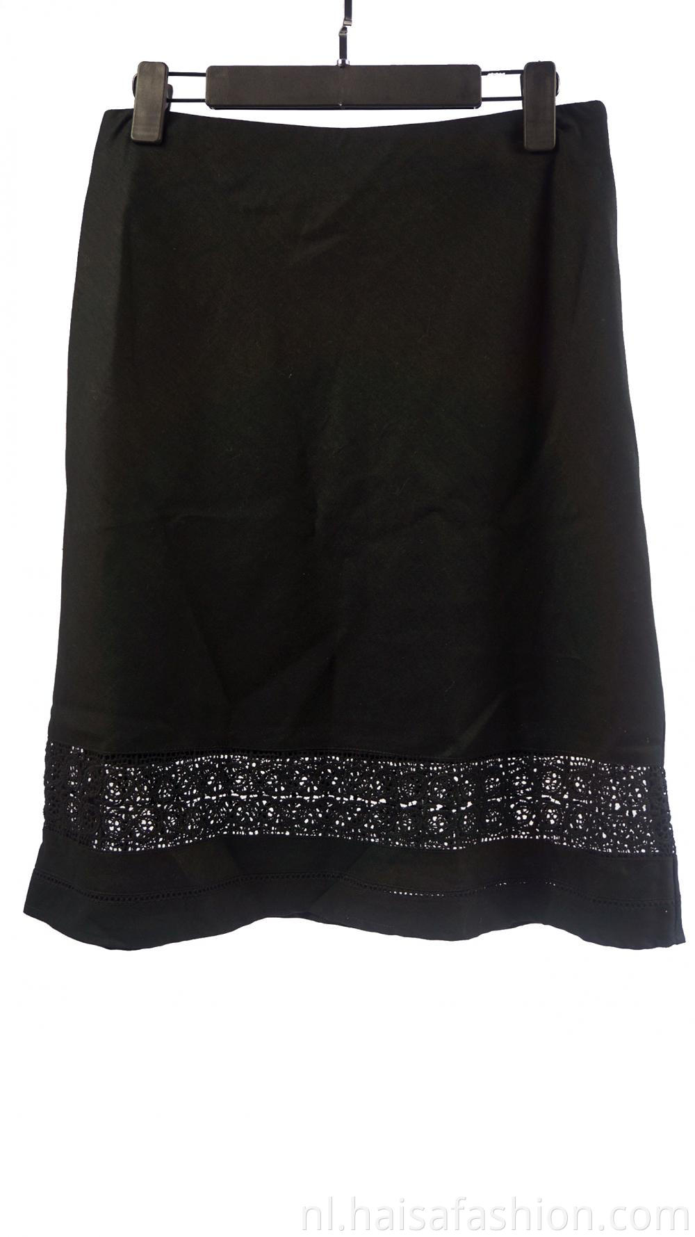 Black Casual Skirt For Ladies